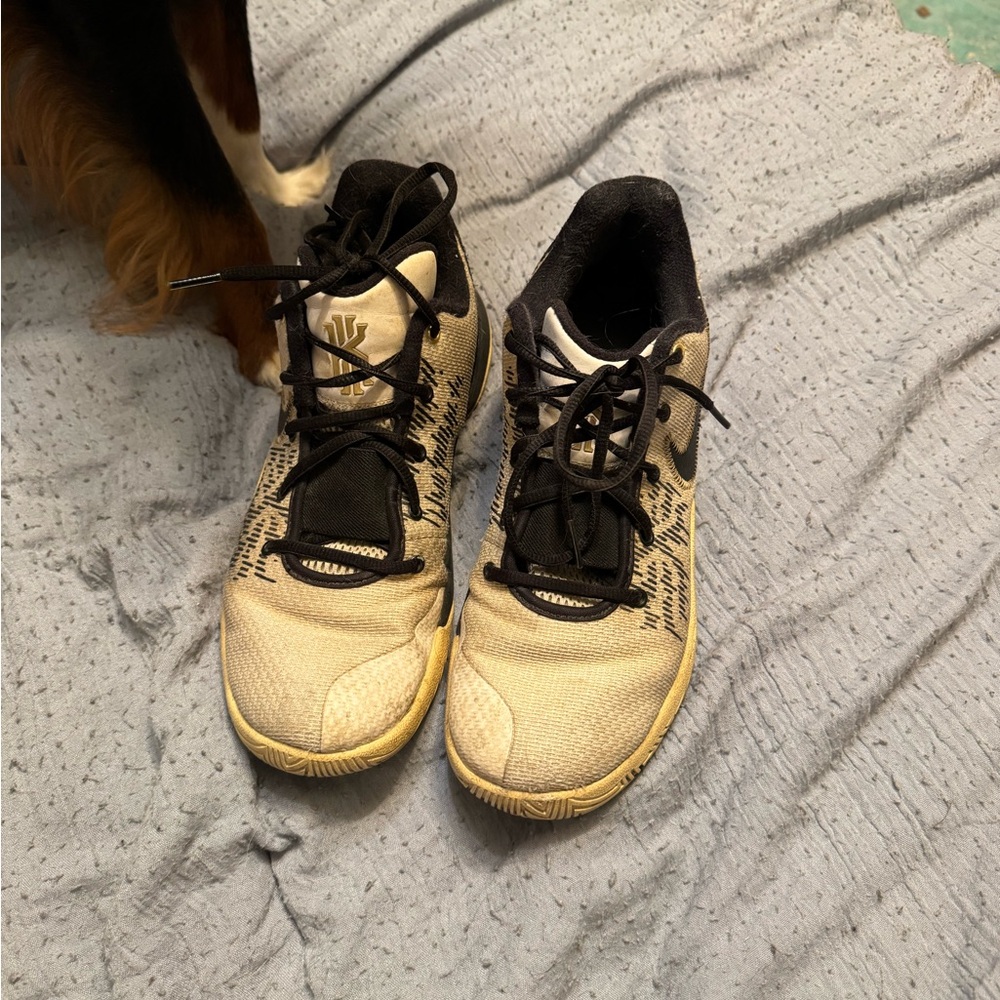 Nike Black and Cream Sneakers